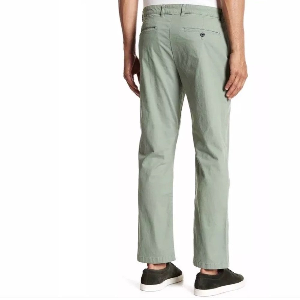 Slim Fit “Paddington” Hedge Green Men’s Chinos NEW - Picture 2 of 2